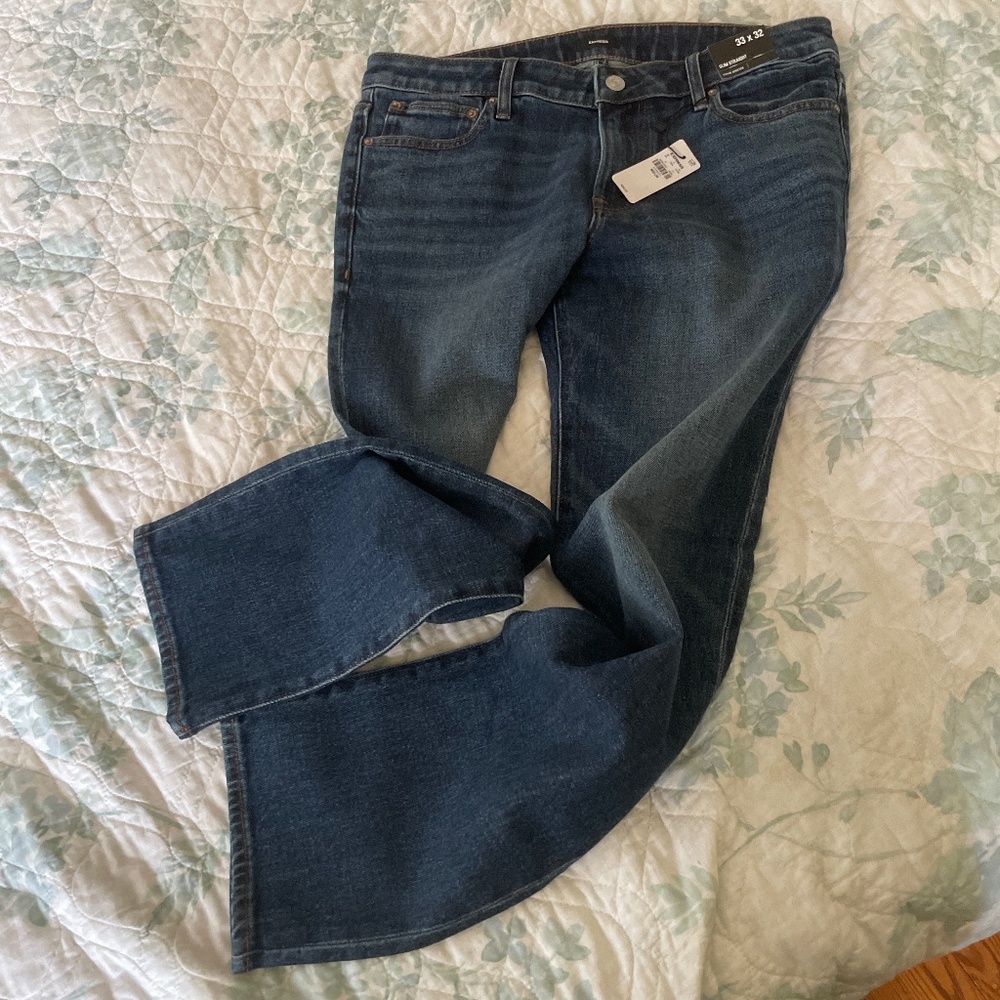 Express jeans slim straight sz. 33x32 NWT